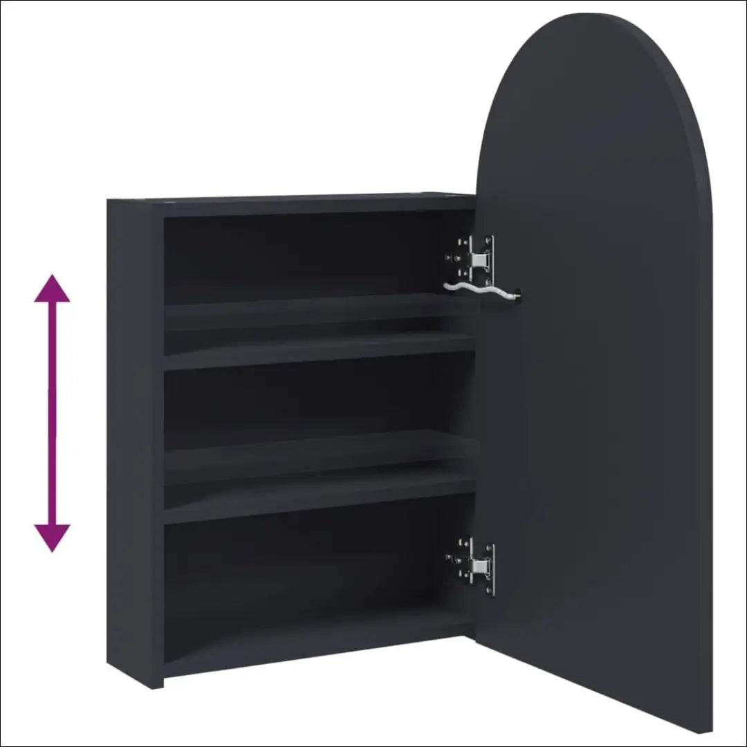 Veidrodinė LED vonios spintelė KI1458 - €60 Save 50% 50-100, __label:Pristatymas 1-2 d.d., color-pilka,