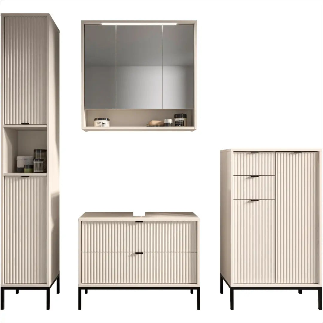 Veidrodinė LED vonios spintelė KI1749 - €107 Save 50% 100-200, __label:Pristatymas 1-2 d.d., color-smelio,