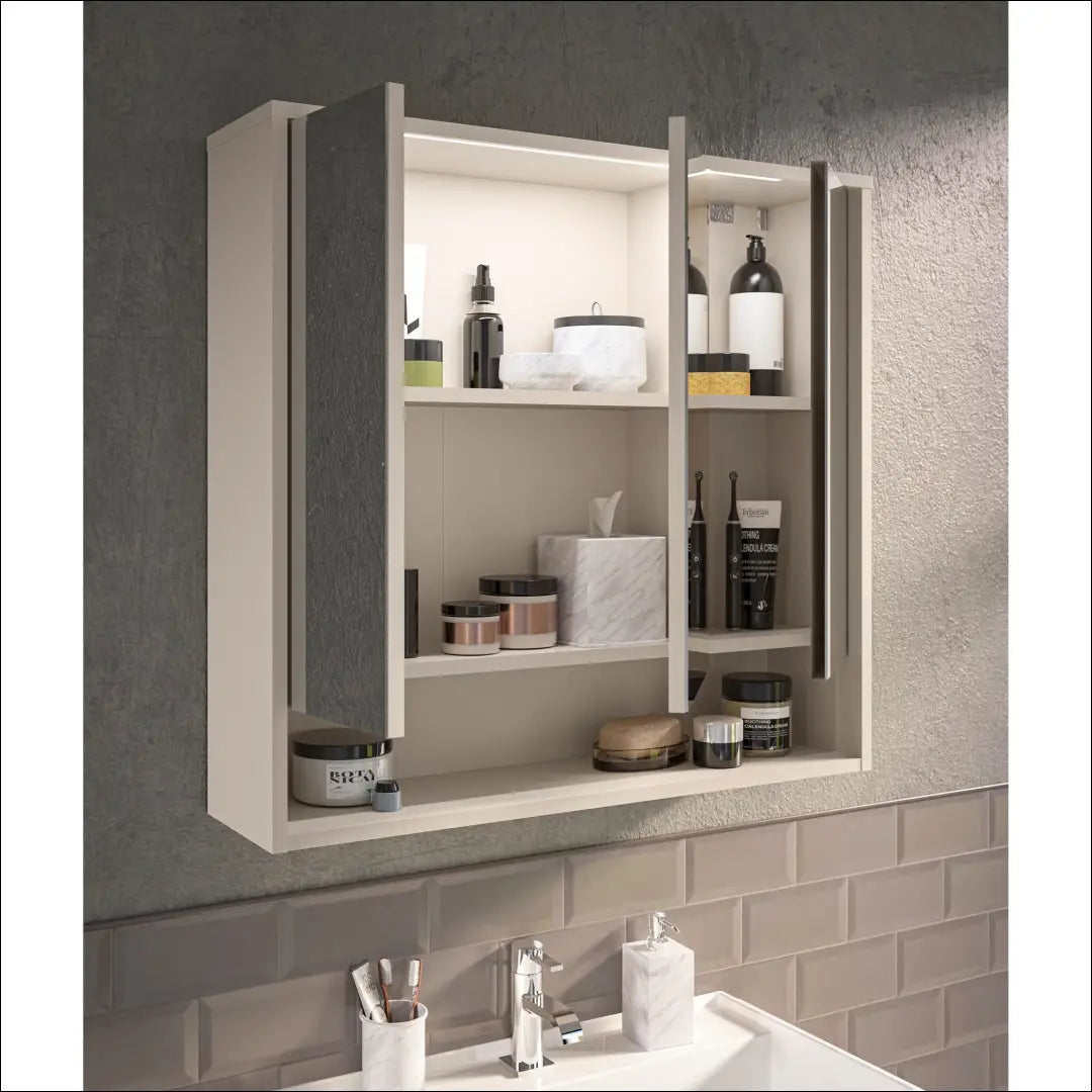 Veidrodinė LED vonios spintelė KI1749 - €107 Save 50% 100-200, __label:Pristatymas 1-2 d.d., color-smelio,