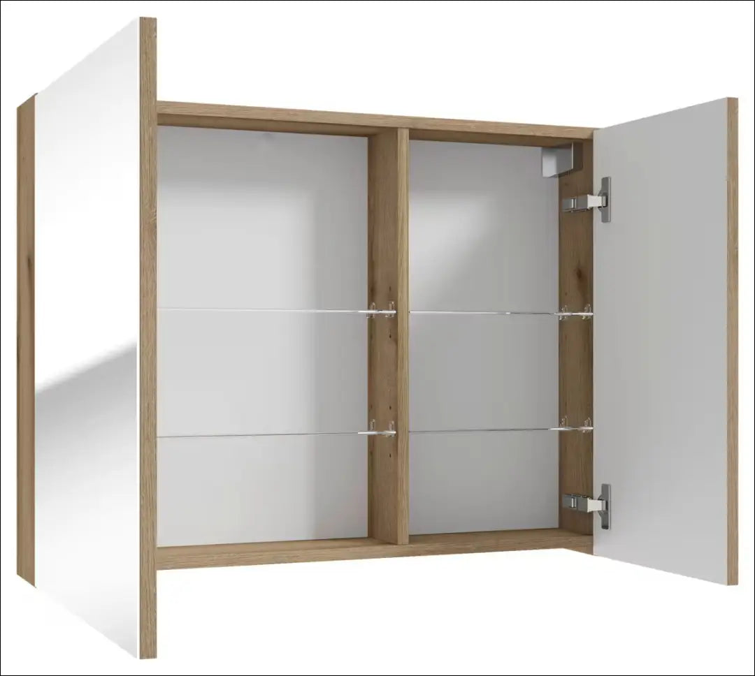 Veidrodinė spintelė KI1615 - €70 Save 50% 50-100, __label:Pristatymas 1-2 d.d., color-ruda, material-mediena,