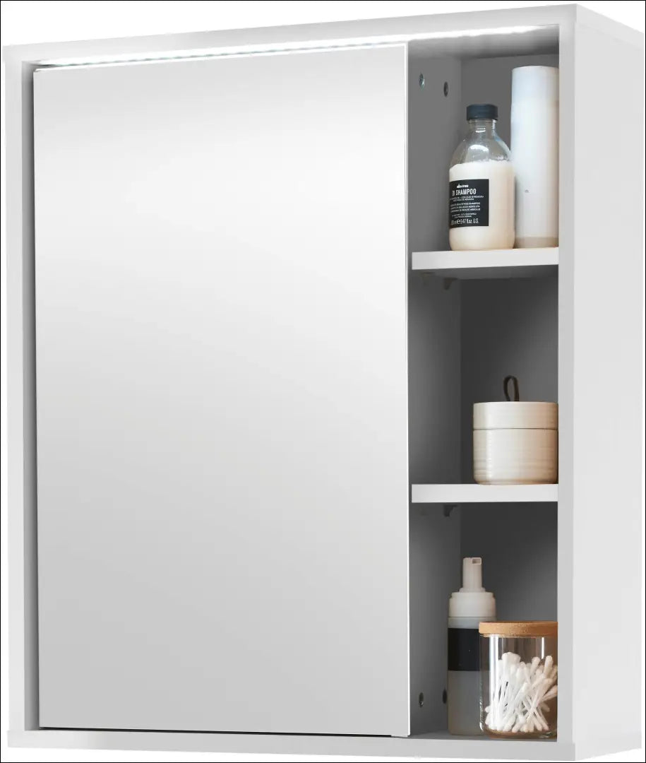 Veidrodinė vonios spintelė su LED apšvietimu KI1552 - €78 Save 50% 50-100, __label:Pristatymas 1-2 d.d., color-balta,