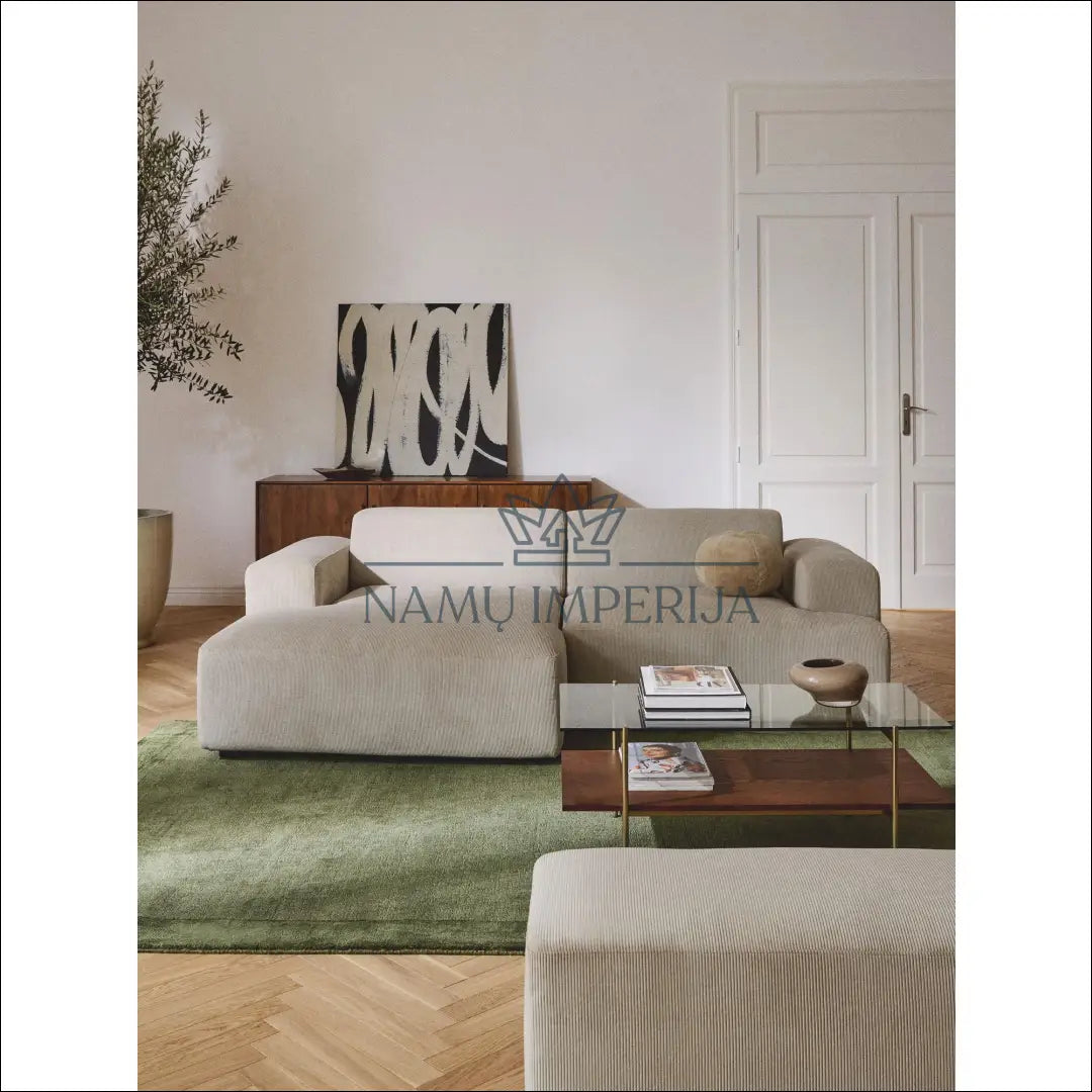 Velvetinė kampinė sofa MI552 - €1,000 Save 50% __label:Pristatymas 1-2 d.d., color-smelio, kampai,