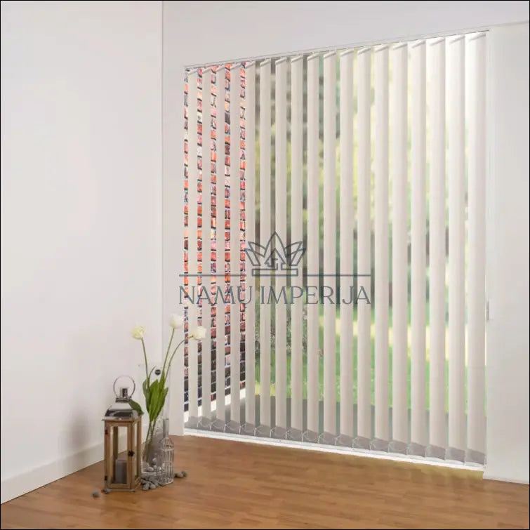 Vertikalios žaliuzės DI3659 - €86 Save 65% 50-100, __label:Pristatymas 1-2 d.d., color-pilka, material-poliesteris,