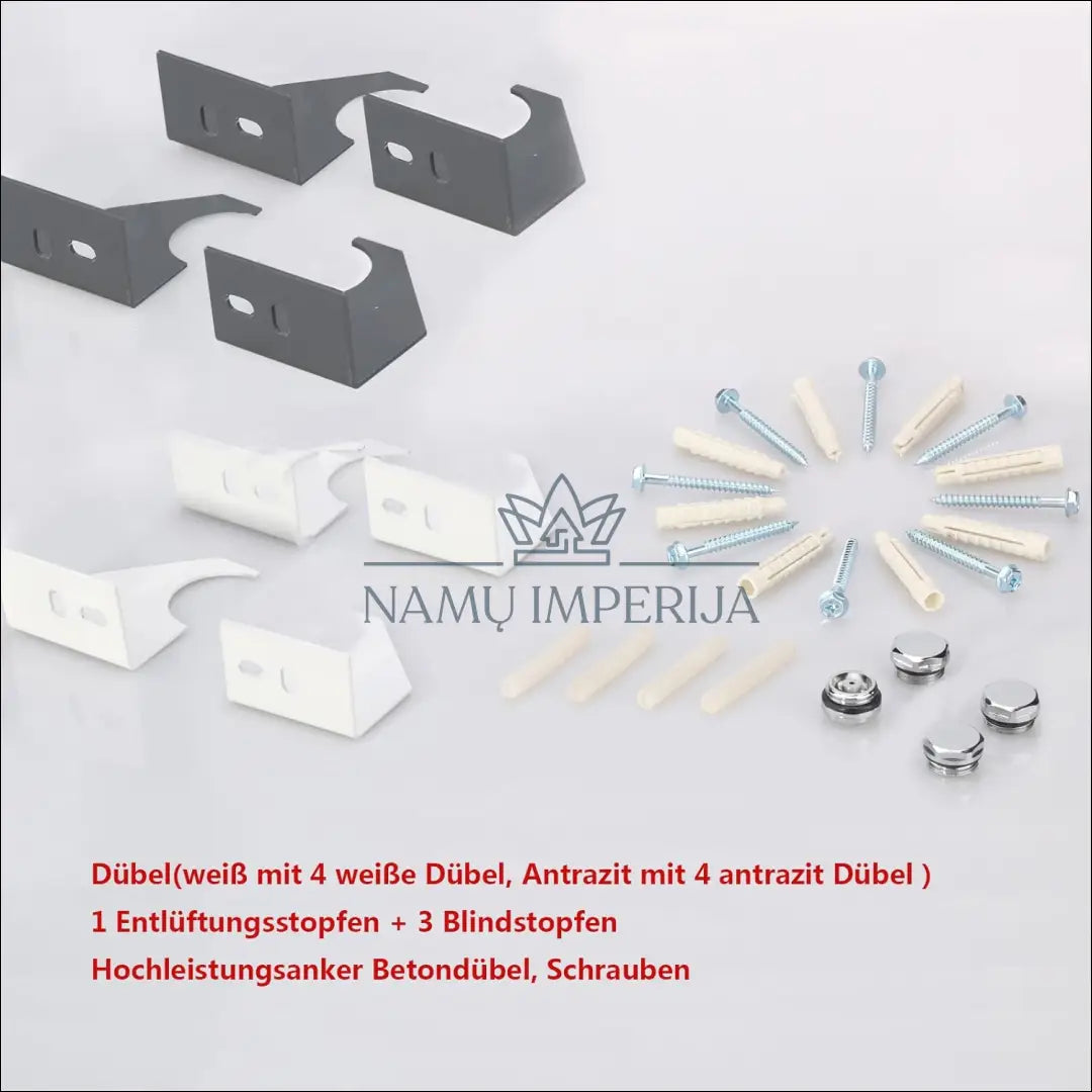 Vertikalus radiatorius KI1184 - €105 Save 50% 100-200, __label:Pristatymas 1-2 d.d., color-balta, kita,