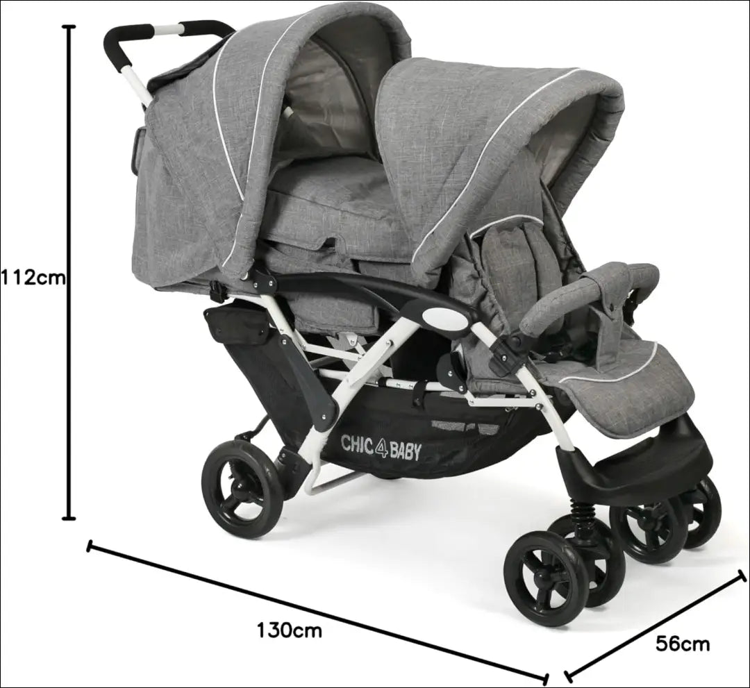 Vežimėlis “CHIC 4 BABY” KI1733 - €275 Save 50% __label:Pristatymas 1-2 d.d., color-pilka, kita, material-metalas,