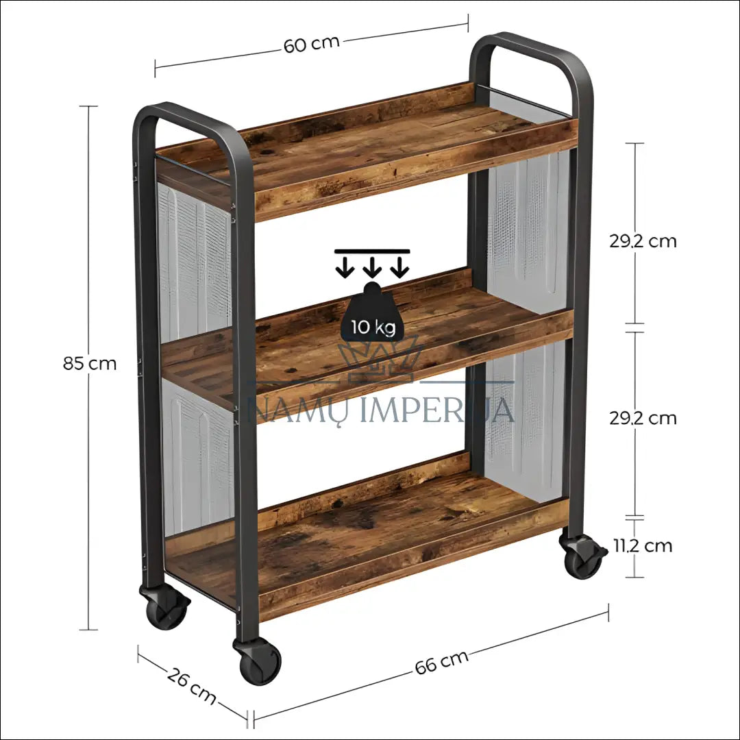 Vežimėlis su lentynomis SM875 - €112 Save 30% 100-200, __label:Pristatymas 5-14 d.d., notouch30, pastatoma-lentyna,