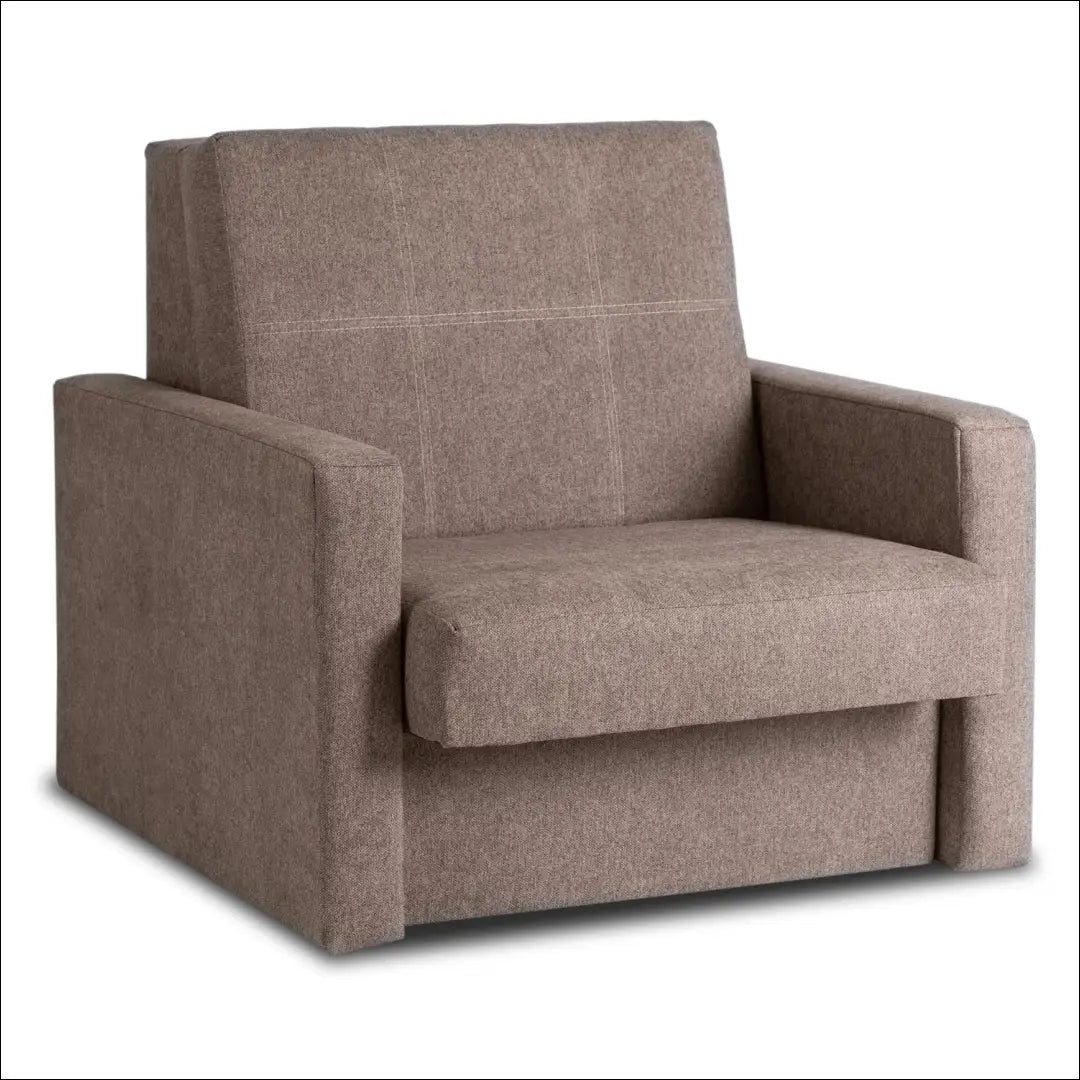 Vienvietis miegamas fotelis su audiniu smėlio spalvos TE533 - €760 Save 15% __label:Pristatymas 5-14 d.d., elite,