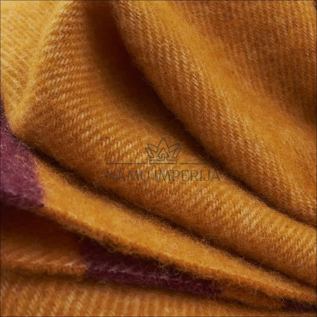 Vilnonis pledas DI8946 - €13 Save 70% __label:Pristatymas 1-2 d.d., color-geltona, material-vilna, pledai, tekstile Iki