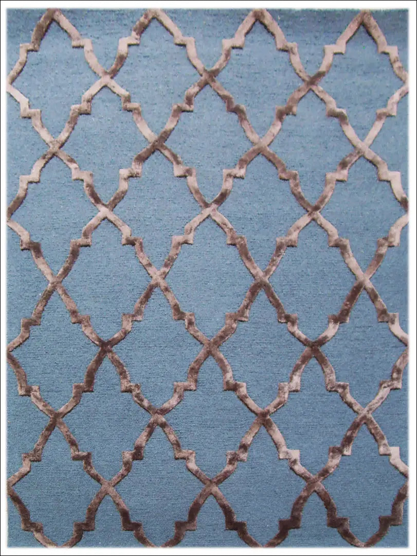 Vilnos kilimas RU1076 - €195 Save 50% 100-200, __label:Pristatymas 1-2 d.d., color-melyna, color-ruda, kilimai 200 cm x