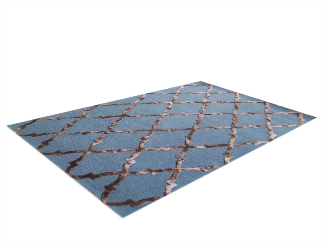 Vilnos kilimas RU1076 - €195 Save 50% 100-200, __label:Pristatymas 1-2 d.d., color-melyna, color-ruda, kilimai 200 cm x