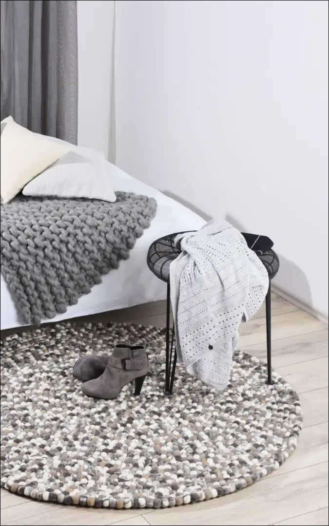 Vilnos kilimas RU1158 - €495 Save 50% __label:Pristatymas 1-2 d.d., apvalus, color-ruda, color-smelio,