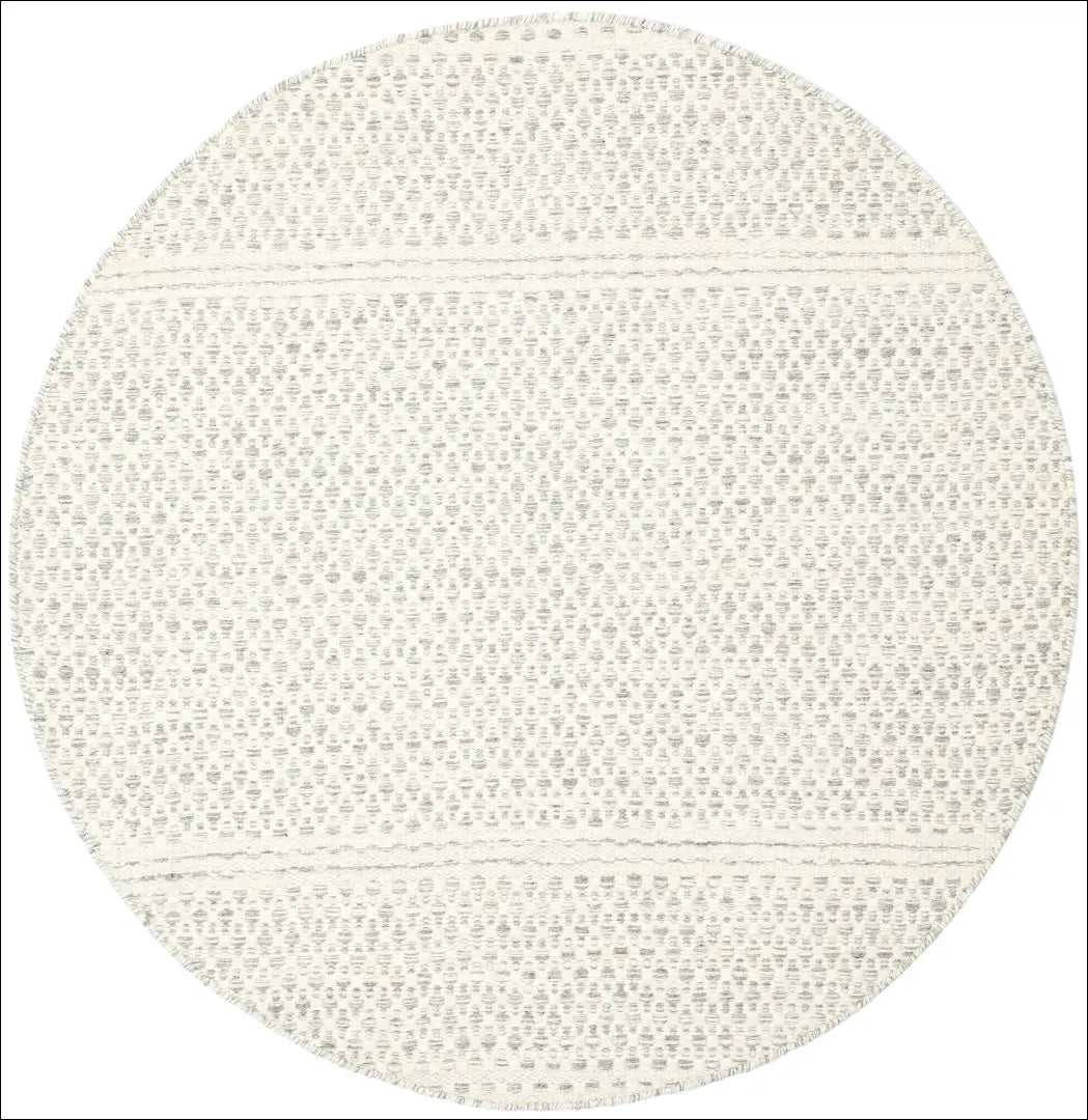 Vilnos kilimas RU1686 - €225 Save 50% __label:Pristatymas 1-2 d.d., apvalus, color-balta, color-pilka,