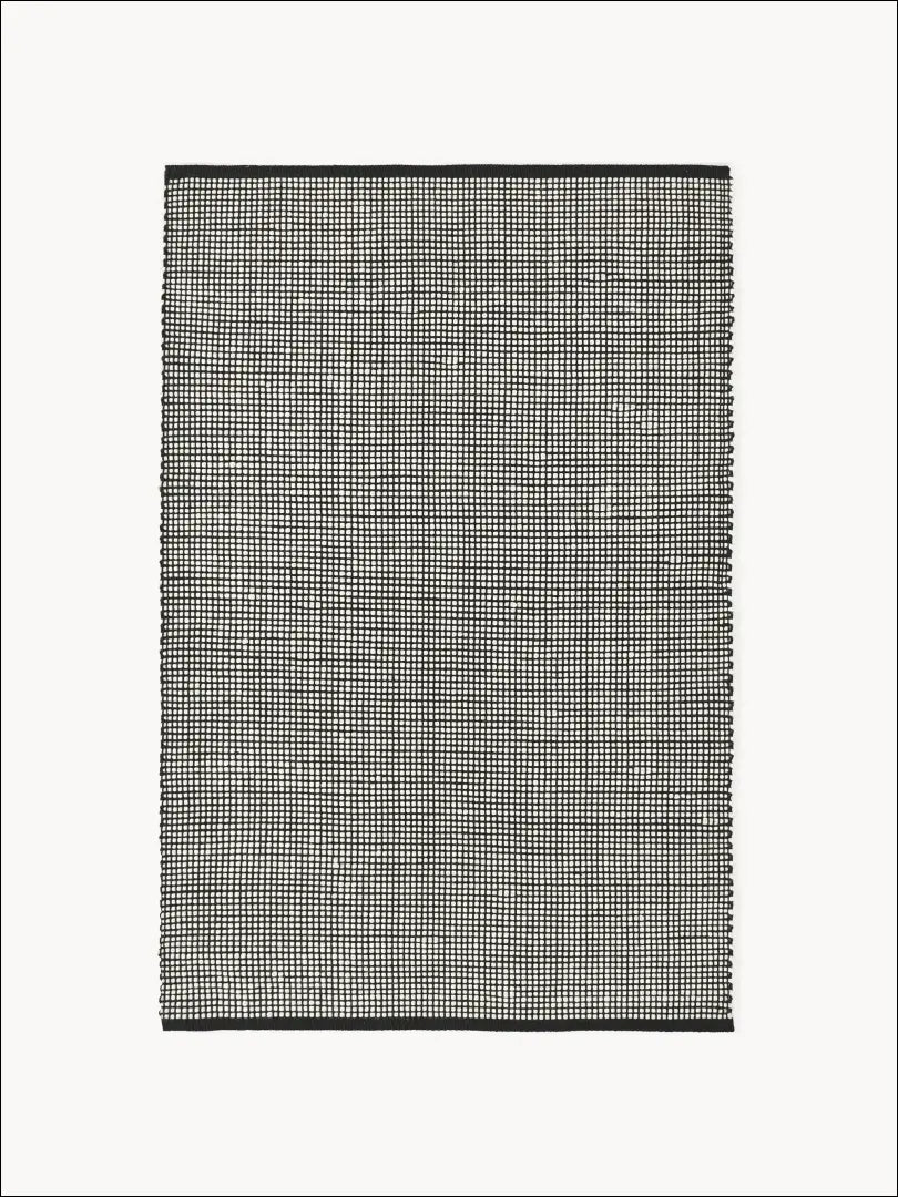 Vilnos kilimas RU857 - €103 Save 55% 100-200, __label:Pristatymas 1-2 d.d., color-juoda, color-kremas, kilimai 120 cm x