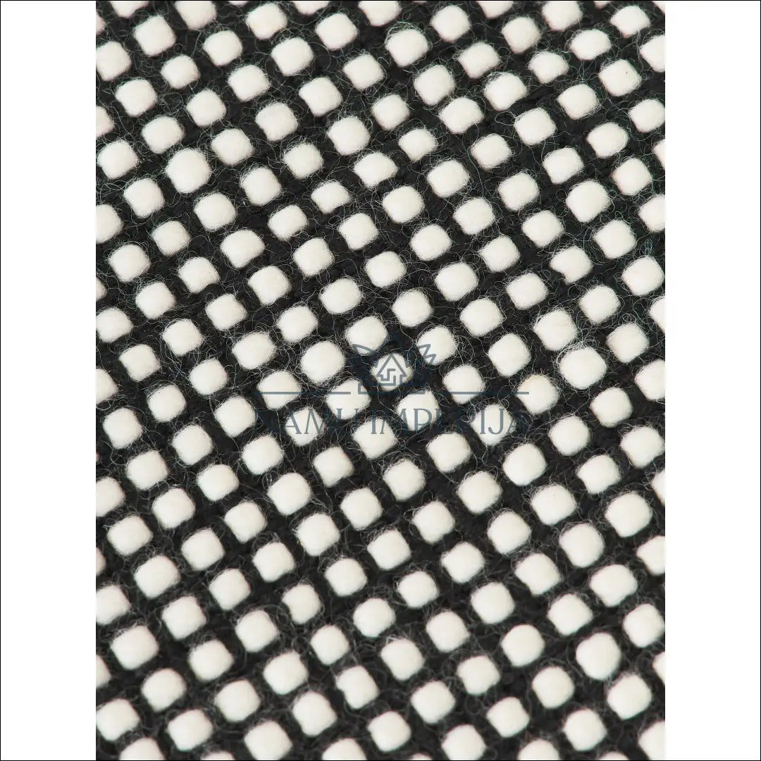 Vilnos kilimas RU857 - €115 Save 50% 100-200, __label:Pristatymas 1-2 d.d., color-juoda, color-kremas, kilimai 120 cm x
