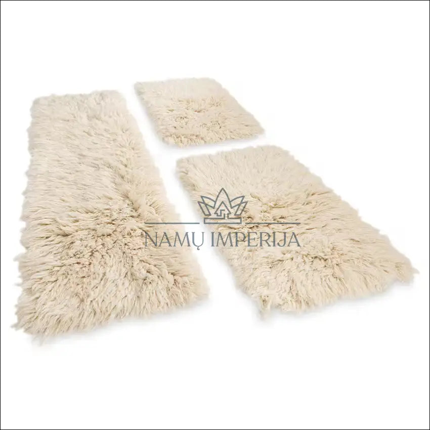 Vilnos paklotai/kilimai (3vnt) RU849 - €45 Save 70% 25-50, __label:Pristatymas 1-2 d.d., color-kremas, dekoracijos,