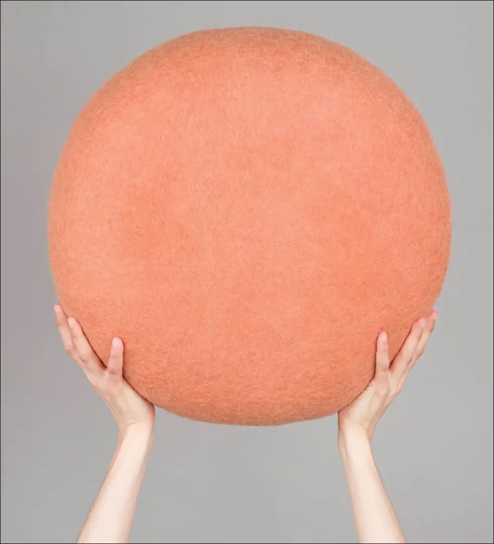 Vilnos pufas MI793 - €93 Save 50% 50-100, __label:Pristatymas 1-2 d.d., color-oranzine, material-vilna, minksti €50