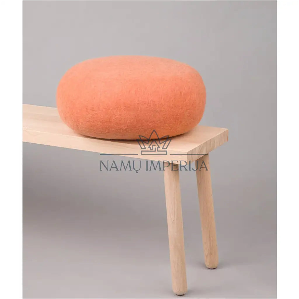 Vilnos pufas MI793 - €93 Save 50% 50-100, __label:Pristatymas 1-2 d.d., color-oranzine, material-vilna, minksti €50
