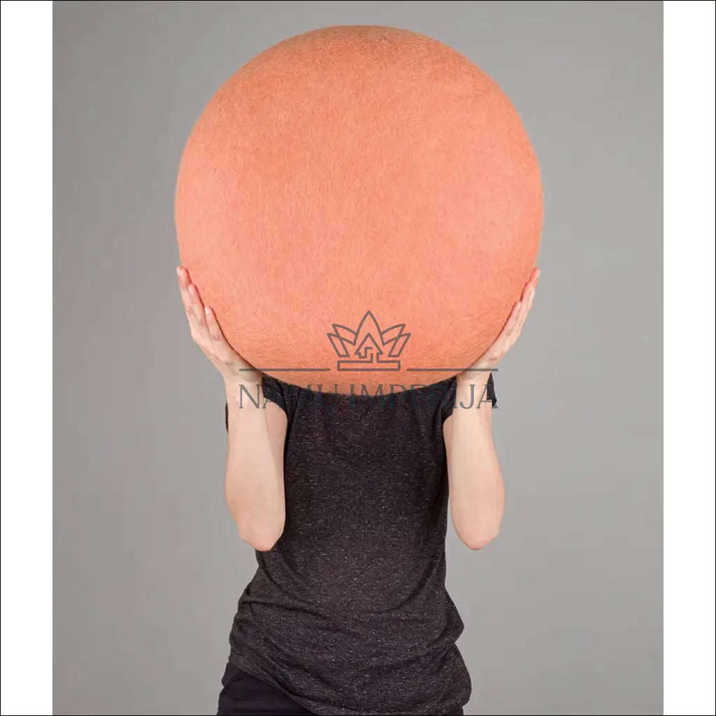 Vilnos pufas MI793 - €93 Save 50% 50-100, __label:Pristatymas 1-2 d.d., color-oranzine, material-vilna, minksti €50