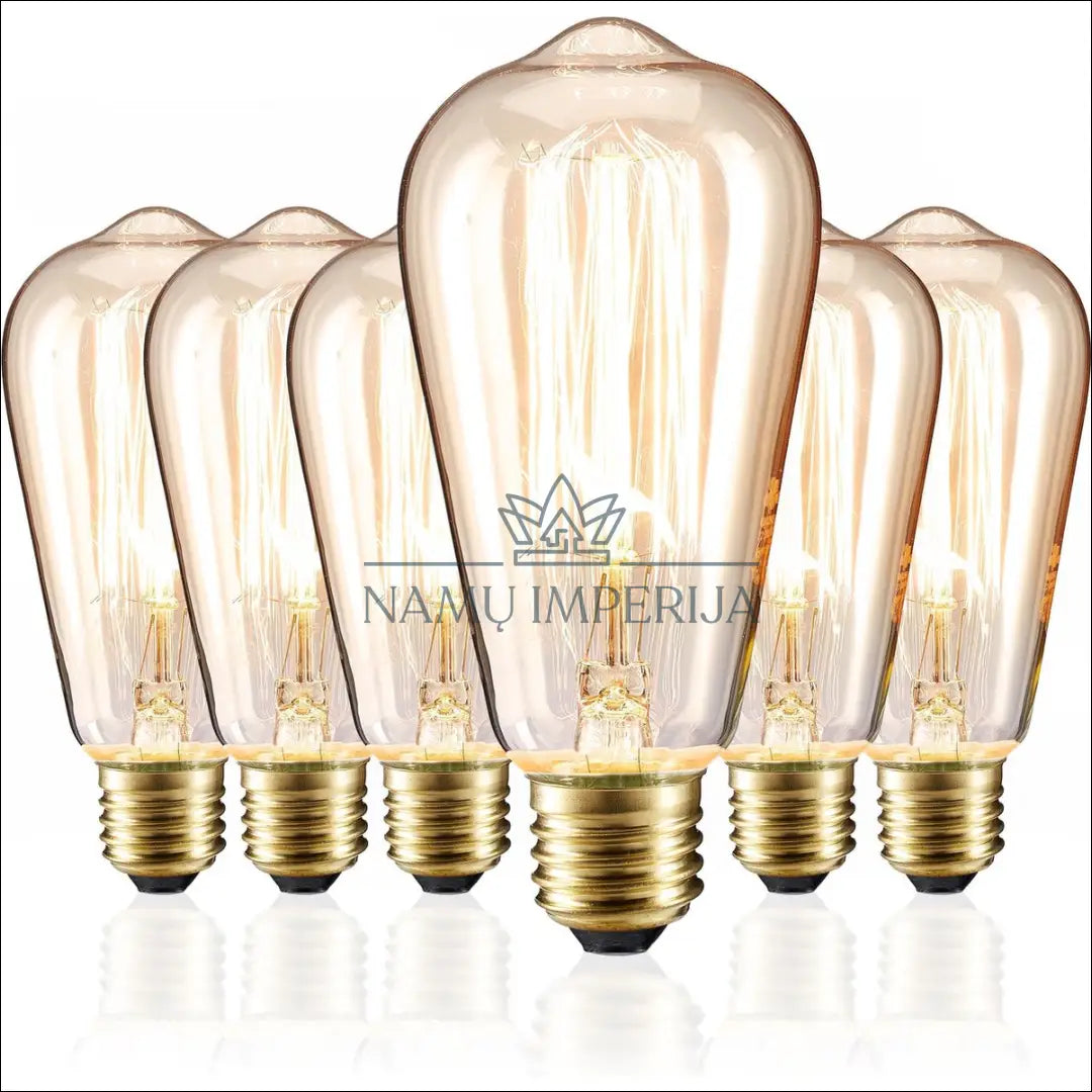 Vintažinė retro lemputė E27 komplektas (6vnt) DA0194 - €20 Save 50% __label:Pristatymas 1-2 d.d., kita,