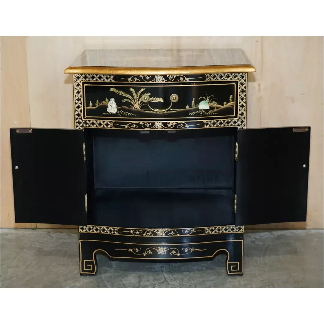 Vintažinis naktinis staliukas GI545 €171 Save 65% 100 200, __label:Pristatymas 1 2 d.d., color auksine, juoda, material
