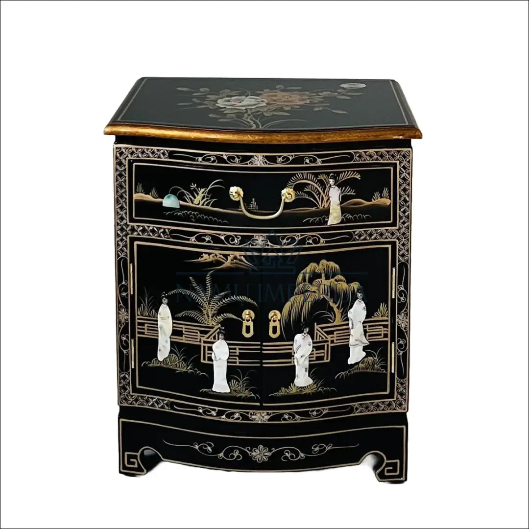 Vintažinis naktinis staliukas GI545 €171 Save 65% 100 200, __label:Pristatymas 1 2 d.d., color auksine, juoda, material