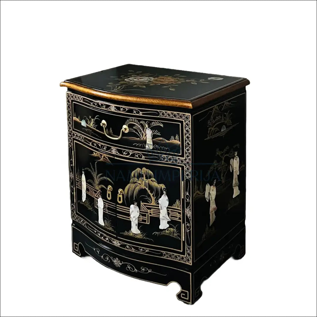 Vintažinis naktinis staliukas GI545 €171 Save 65% 100 200, __label:Pristatymas 1 2 d.d., color auksine, juoda, material