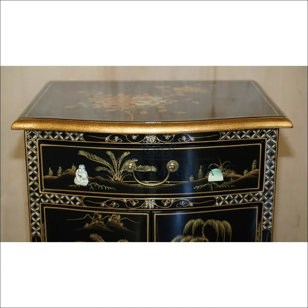 Vintažinis naktinis staliukas GI545 €171 Save 65% 100 200, __label:Pristatymas 1 2 d.d., color auksine, juoda, material