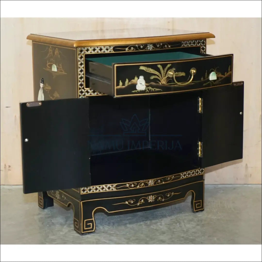 Vintažinis naktinis staliukas GI545 €171 Save 65% 100 200, __label:Pristatymas 1 2 d.d., color auksine, juoda, material