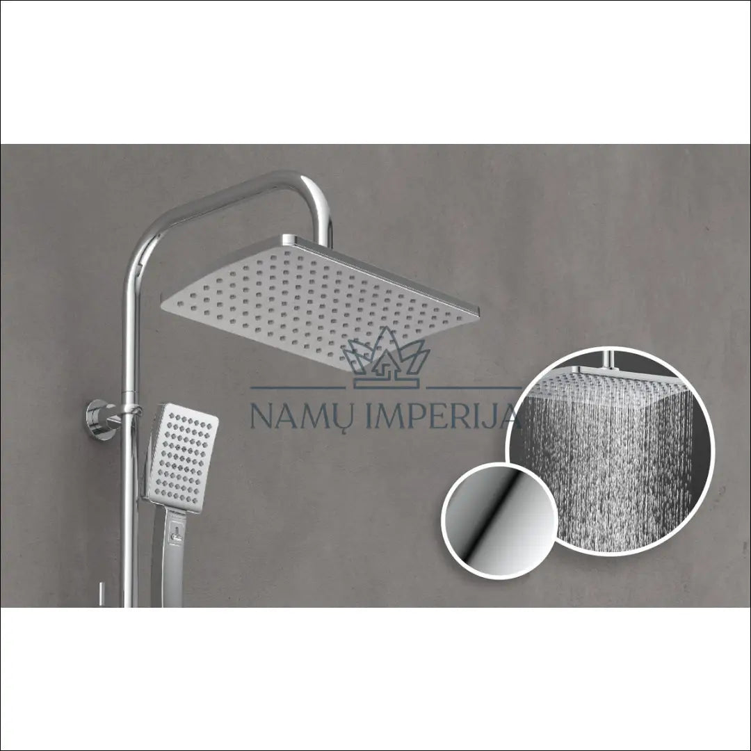 Virštinkinis dušo rinkinys “Schutte” DI10227 - €46 Save 50% 25-50, __label:Pristatymas 1-2 d.d., color-sidabrine,