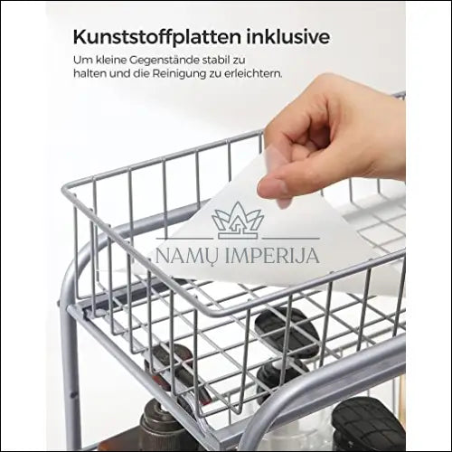 Virtuvės indų lentyna SM1945 - €57 Save 30% 50-100, __label:Pristatymas 5-14 d.d., notouch30, song, spalva-pilka