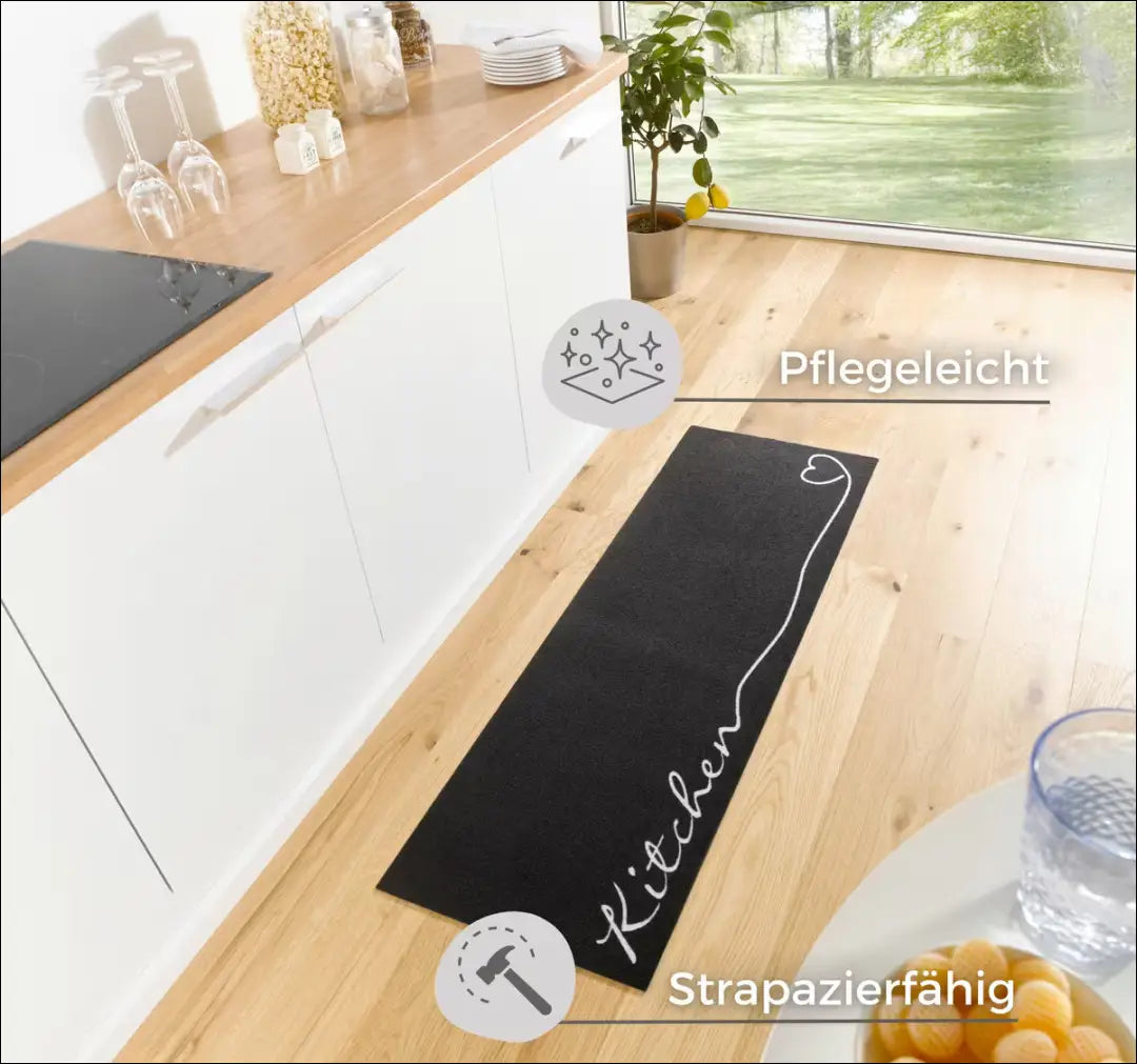 Virtuvės kilimas RU1652 - €33 Save 50% 25-50, __label:Pristatymas 1-2 d.d., color-juoda, kilimai, material-poliamidas