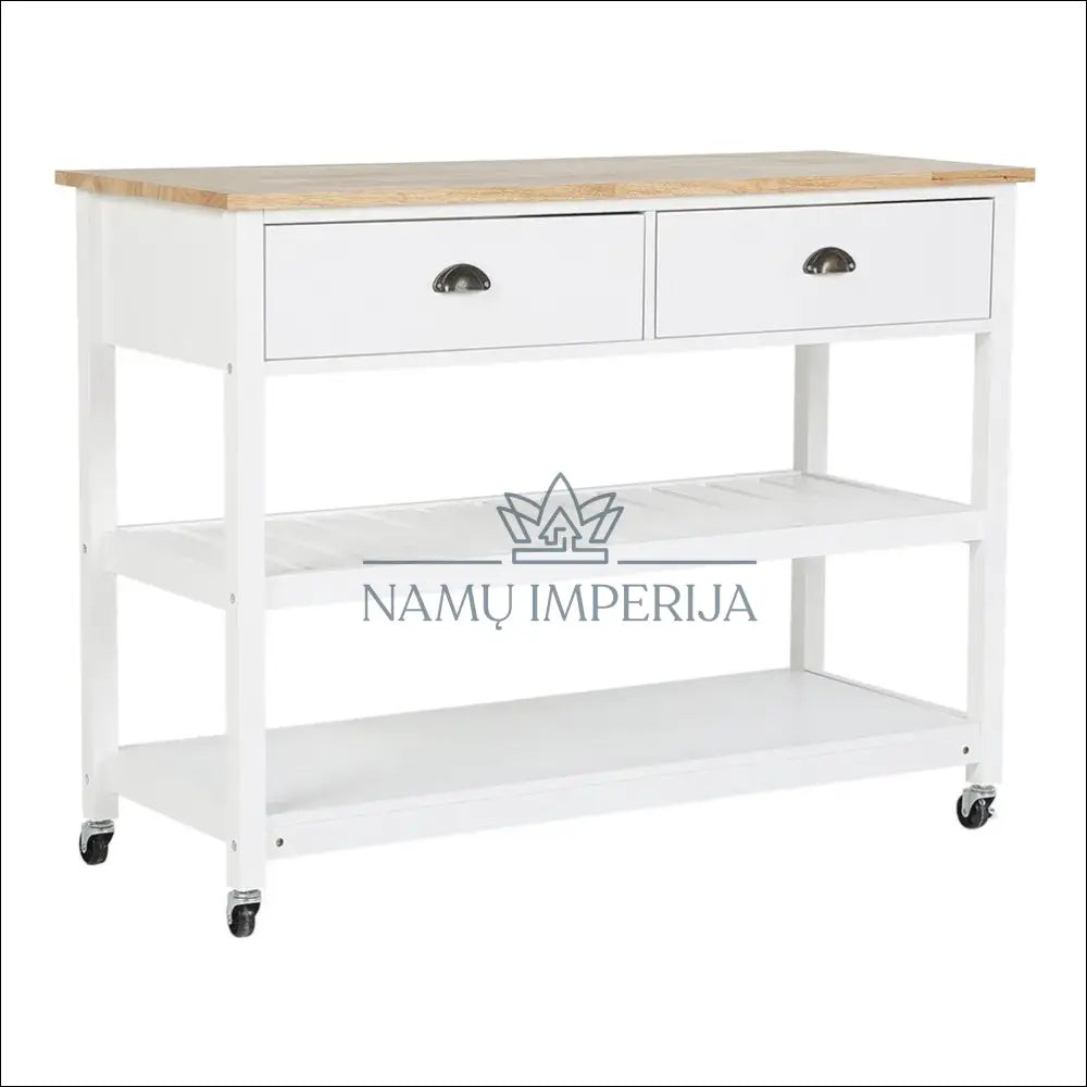 Virtuvės vežimėlis KI1405 - €134 Save 50% 100-200, __label:Pristatymas 1-2 d.d., color-balta, color-ruda, kita €100