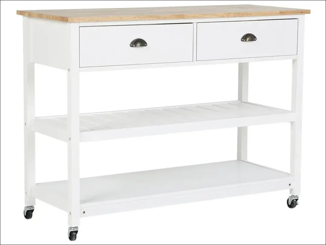 Virtuvės vežimėlis KI1405 - €134 Save 50% 100-200, __label:Pristatymas 1-2 d.d., color-balta, color-ruda, kita €100