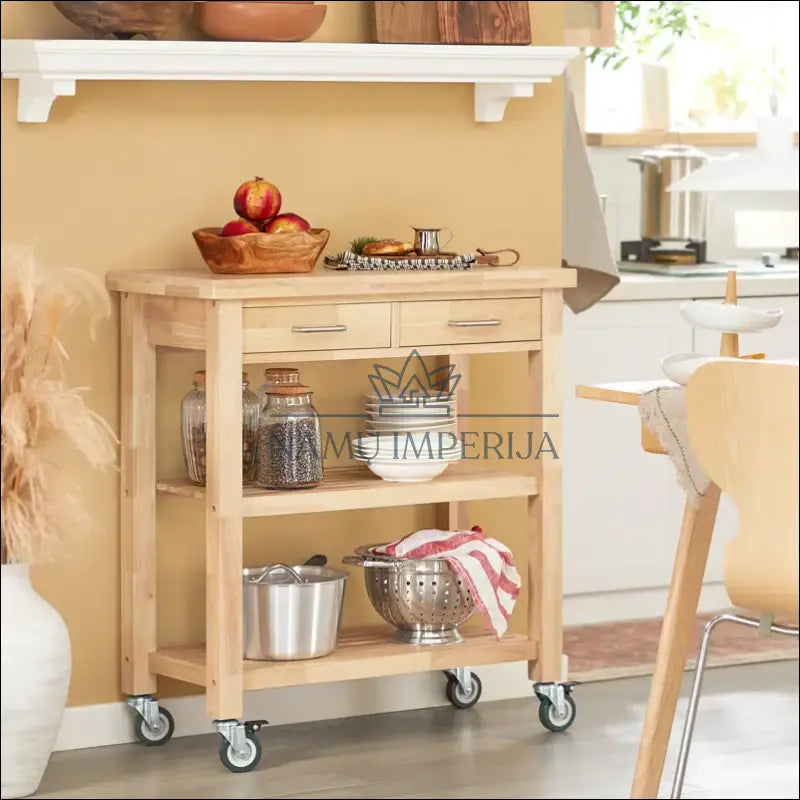 Virtuvinis vežimėlis KI1146 - €75 Save 50% 50-100, __label:Pristatymas 1-2 d.d., color-ruda, kita,