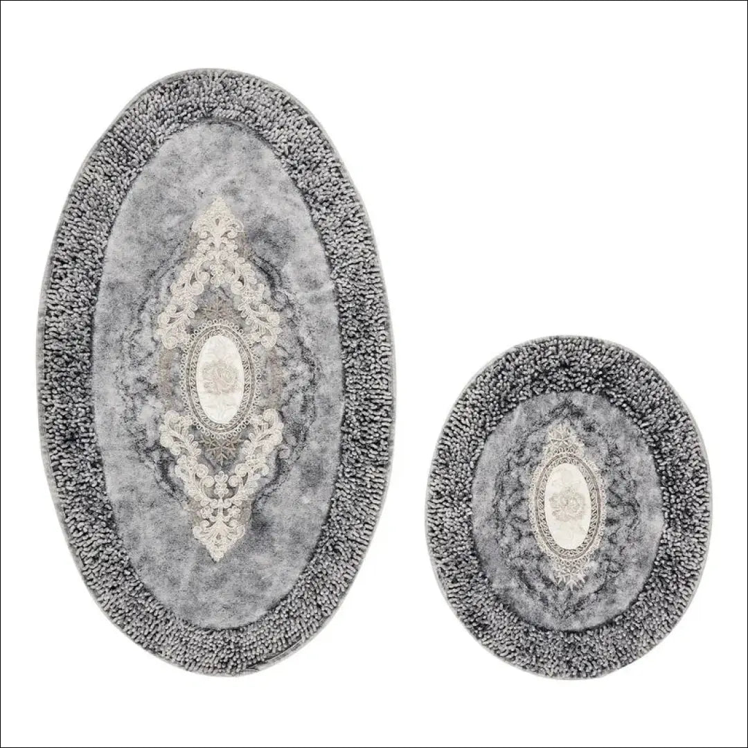 Vonios kambario kilimėlių komplektas (2vnt) RU1568 - €35 Save 50% 25-50, __label:Pristatymas 1-2 d.d., color-pilka,