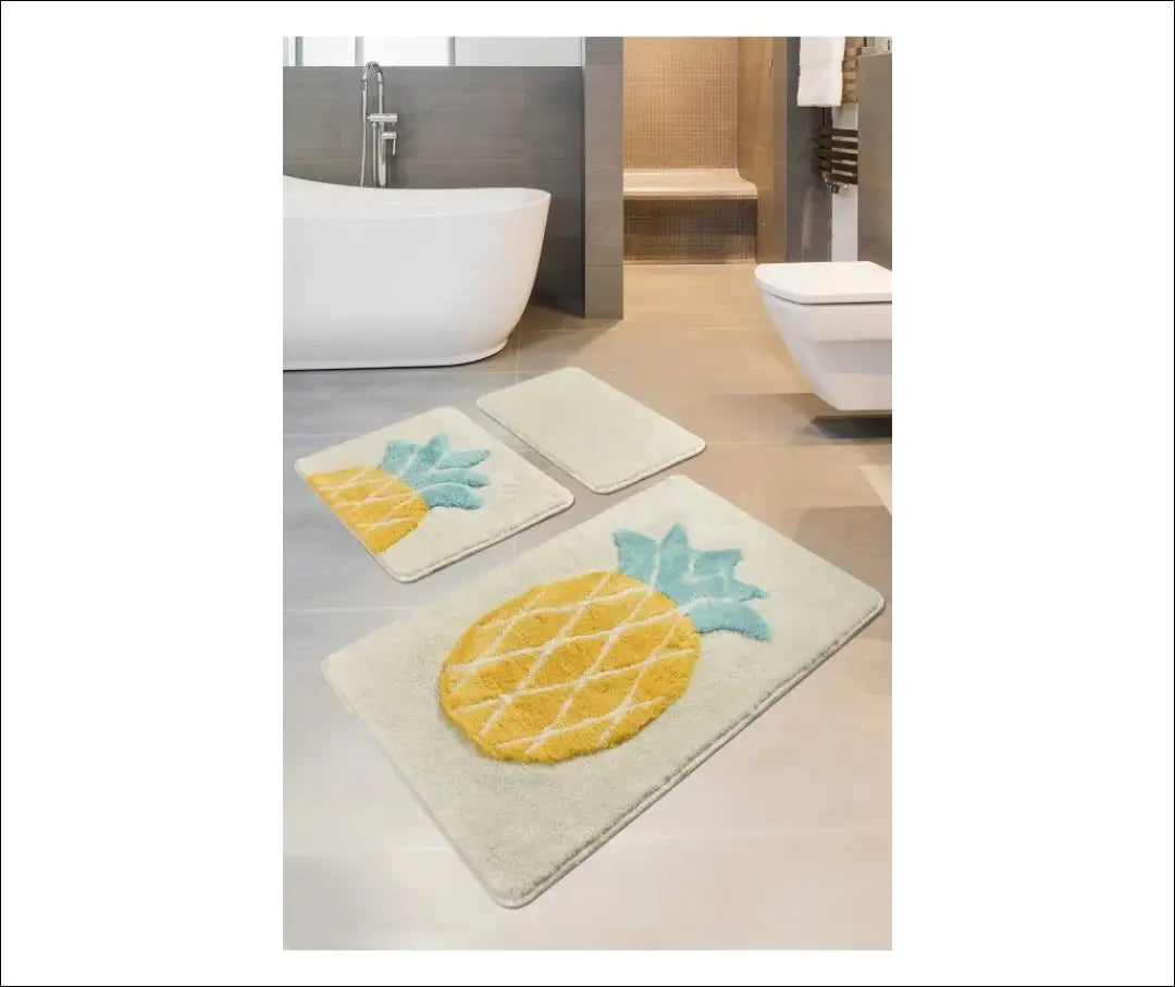 Vonios kambario kilimėlių komplektas (3vnt) DI11466 - €35 Save 50% 25-50, __label:Pristatymas 1-2 d.d., color-balta,