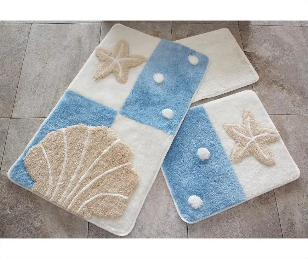 Vonios kambario kilimėlių komplektas (3vnt) RU999 - €42 Save 50% 25-50, __label:Pristatymas 1-2 d.d., color-kremas,