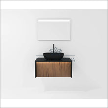 Laadige pilt üles galeriivaatesse Vonios kambario komplektas (LED spintelė + LED veidrodis + kriauklė) KI710 - €285 Save 85% color-juoda, color-ruda,
