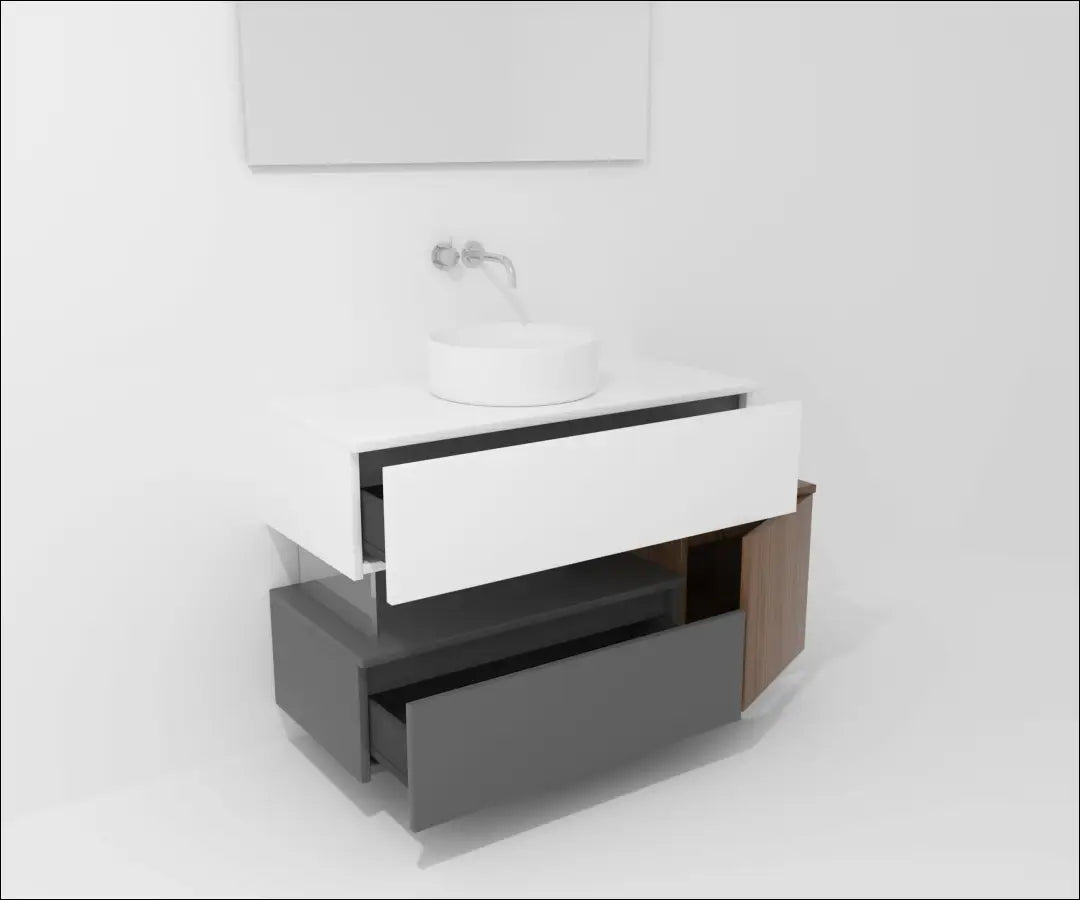 Vonios kambario komplektas (spintelė + kriauklė) KI712 - €630 Save 65% __label:Pristatymas 1-2 d.d., color-balta,