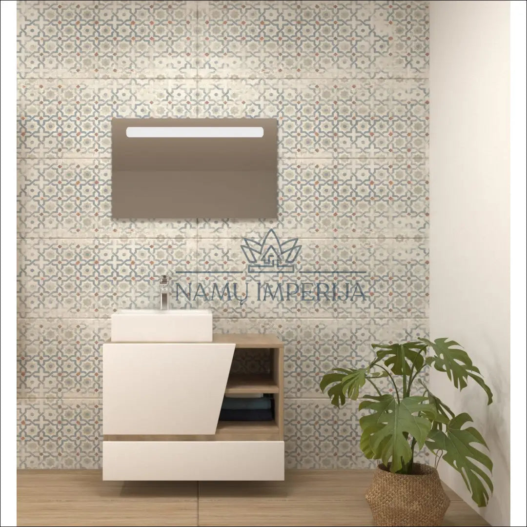 Vonios kambario komplektas (spintelė + kriauklė + LED veidrodis) KI704 - €360 Save 65% __label:Pristatymas 1-2 d.d.,