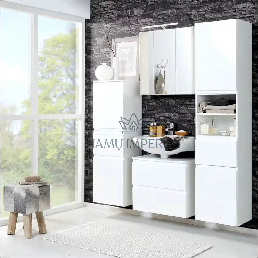 Vonios spintelė KI1248 - €58 Save 50% 50-100, __label:Pristatymas 1-2 d.d., color-balta, material-mdf, vonios-kambarys