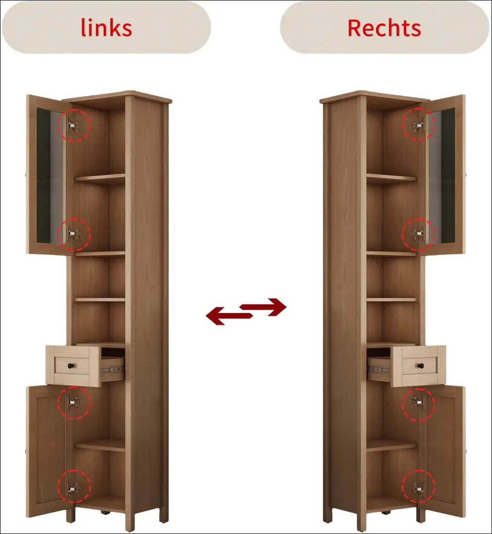 Vonios spintelė KI1556 - €84 Save 50% 50-100, __label:Pristatymas 1-2 d.d., color-ruda, material-mdf, material-stiklas