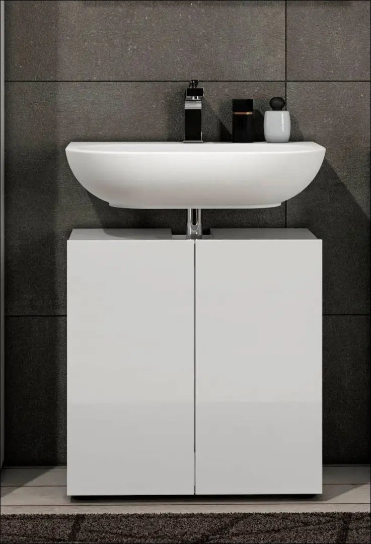 Vonios spintelė KI1557 - €75 Save 50% 50-100, __label:Pristatymas 1-2 d.d., color-balta, material-mediena,