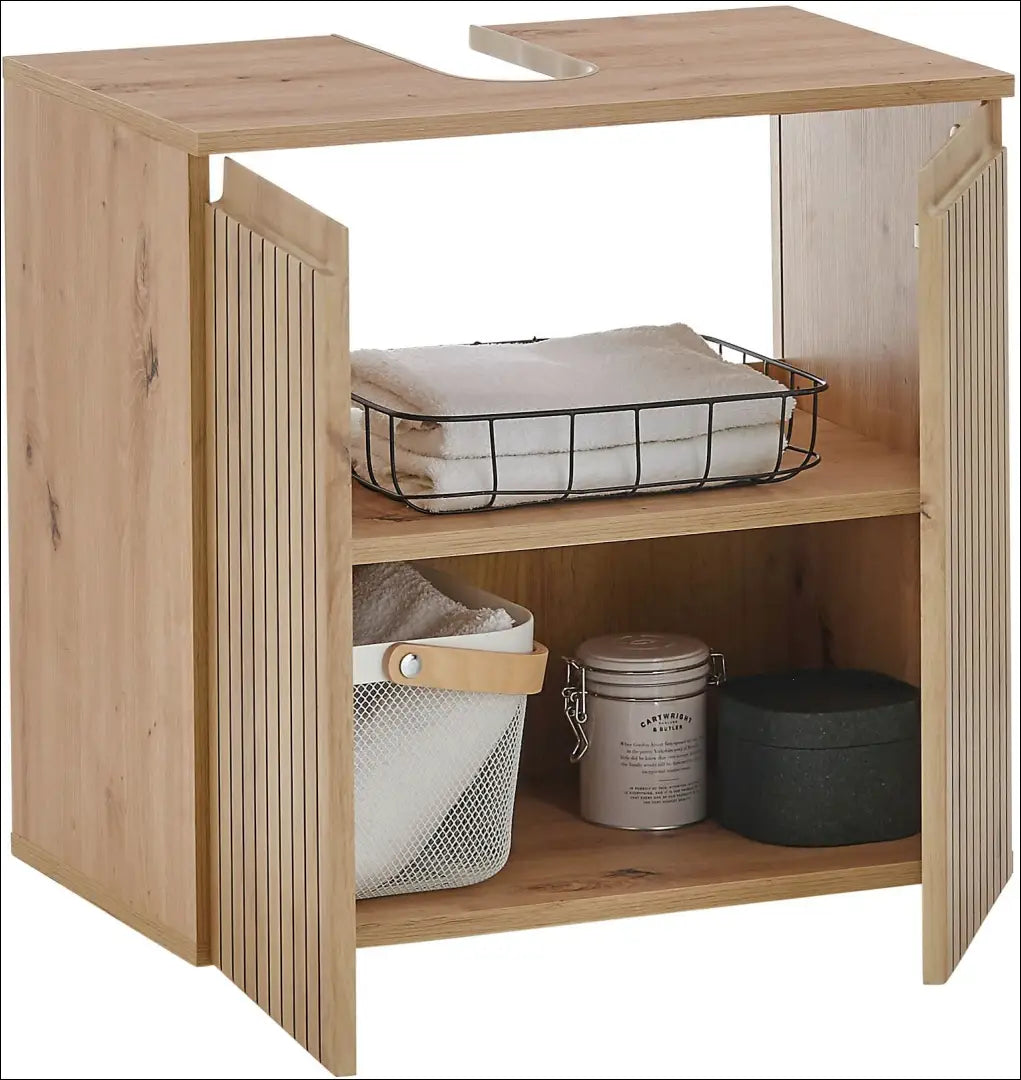 Vonios spintelė KI1559 - €58 Save 50% 50-100, __label:Pristatymas 1-2 d.d., color-juoda, color-ruda, material-mediena