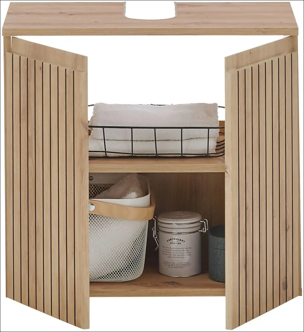 Vonios spintelė KI1559 - €58 Save 50% 50-100, __label:Pristatymas 1-2 d.d., color-juoda, color-ruda, material-mediena