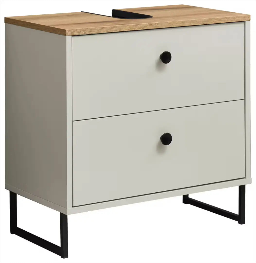 Vonios spintelė KI1623 - €74 Save 50% 50-100, __label:Pristatymas 1-2 d.d., color-ruda, color-smelio, material-mediena