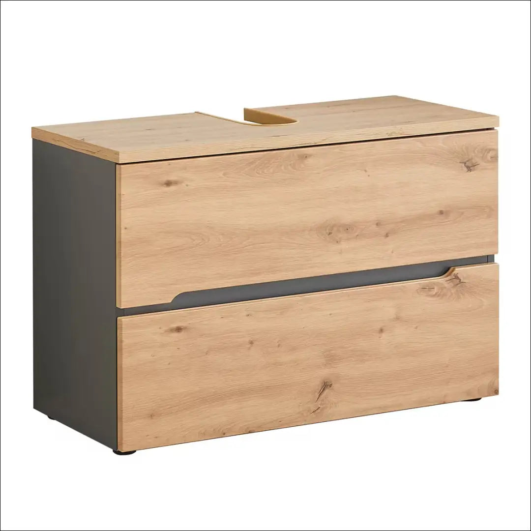 Vonios spintelė KI1868 - €125 Save 50% 100-200, __label:Pristatymas 1-2 d.d., color-pilka, color-ruda, material-mediena
