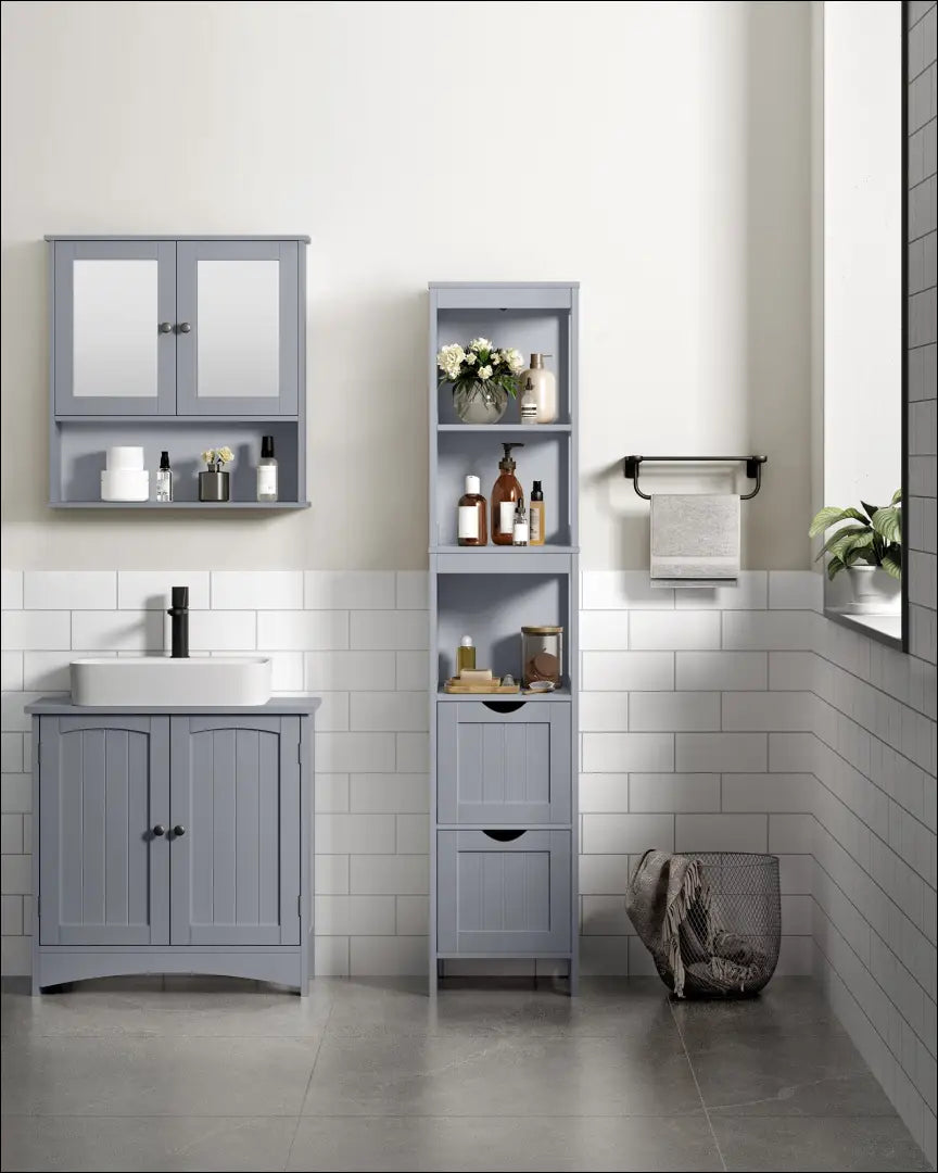 Vonios spintelė SM129 - €102 Save 40% 100-200, __label:Pristatymas 5-14 d.d., notouch30, song, spalva-pilka