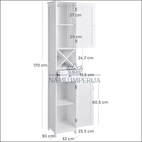 Vonios spintelė SM139 - €166 Save 30% 100-200, __label:Pristatymas 5-14 d.d., notouch30, song, spalva-balta