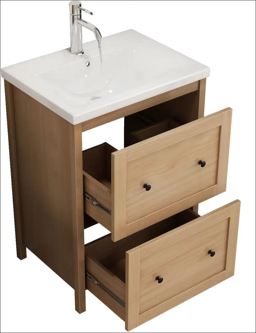 Vonios spintelė su kriaukle KI1716 - €110 Save 50% 100-200, __label:Pristatymas 1-2 d.d., color-balta, color-ruda,